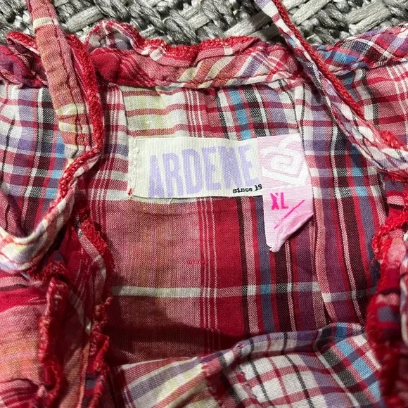 Ardene | Pink Plaid Lightweight Tank - Picture 9 of 13
